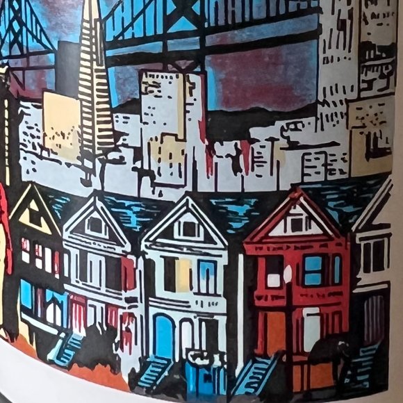 Vintage San Francisco, California Souvenir Mug ~ Golden Gate Bridge ~ Chinatown - Picture 5 of 7